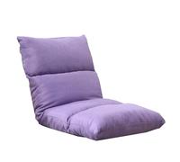 GIZNXBA Chaise De Sol Pliante À 6 Positions Réglables Lin Fauteuil Sol Adulte Chaise Japonaise Sol Pliable Canapé-lit Pliable Inclinable pour Lire, Jouer Ou Méditer(/Purple)