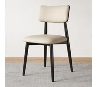 GIZNXBA Chaises De Salle À Manger Chaises D'appoint en Cuir Rembourrées Et Confortables sans Accoudoirs Chaise De Cuisine avec Dossier pour Salle D'attente Et Réception(Khaki,C)