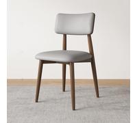 GIZNXBA Chaises De Salle À Manger Chaises D'appoint en Cuir Rembourrées Et Confortables sans Accoudoirs Chaise De Cuisine avec Dossier pour Salle D'attente Et Réception(Grey,B)