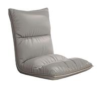 GIZNXBA Fauteuil Sol Pliable Réglable avec Dossier Chaise De Méditation Rembourré avec 6 Positions Réglables Chaise Japonaise Sol Pliable pour Lire, Jouer Ou Méditer(Grey)