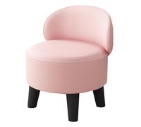 GIZNXBA Pouf Ottoman Cuir Rembourré avec Dossier Pouf Pivotant À 360 Degrés Poufs en Cuir pour Canapé, Salon, Chambre À Coucher Ou Entrée(Roze,A)