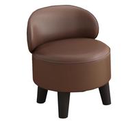 GIZNXBA Pouf Ottoman Cuir Rembourré avec Dossier Pouf Pivotant À 360 Degrés Poufs en Cuir pour Canapé, Salon, Chambre À Coucher Ou Entrée(Bruin,A)