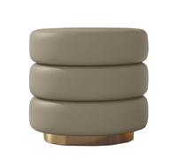 GIZNXBA Pouf Ottoman Rond Rembourré en Cuir pour Salon Repose-Pieds pour Canapé Petit Tabouret Pouf pour Chambre À Coucher Chaise De Coiffeuse pour Entrée(Style 4)