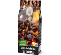 GJ Briquettes pour barbecue 10kg - Qualité premium avec une durée de combustion extra longue & une forte braise, sac XXL pour BBQ & grillades, paquet avantage 54 sacs (540kg)