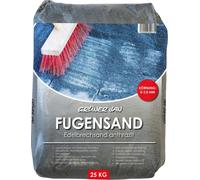 GJ Fugensand anthracite 0-2,0 mm 25KG - 36 sacs de sable concassé noble pour joints de pavés et pierres naturelles, durable, indéformable et résistant aux intempéries