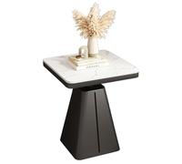 GJ Table Basse carrée, Table de Loisirs Moderne avec Cadre en métal, for Petits espaces, Salle à Manger, Bureau, Salon, café, Bar(B,60x60cm)