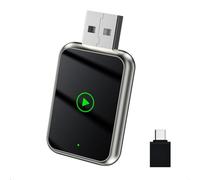 GJBHN Adaptateur CarPlay sans Fil pour Renault Scénic 2017 2018 2019 2020 2021 2022 2023 2024 2025 2026 Auto sans Fil 2 en 1 Wireless CarPlay Voiture CarPlay USB Plug Play