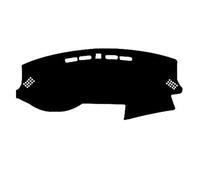 GJBHN Tapis de Tableau de Bord de Voiture pour Hyundai i20 2018 Tapis de Console Centrale Anti-Dérapant Couverture de Tableau de Bord,LHD-Black