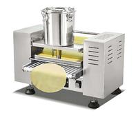 GJBMXSM Machine à crêpes Mille-Feuilles Automatique Professionnelle, Machine à Peau D'œuf Mille-Feuilles en Acier Inoxydable,pour Les Boulangeries, Cafés Et Restaurants 10inches