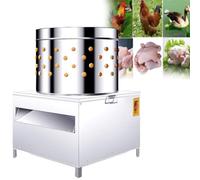 GJBMXSM Machine à Plumer Le Poulet, Plumeuse De Poulet en Acier Inoxydable, Machine à Plumer La Volaille, Plumeuse Automatique De Poulet, Idéale pour Poulet De Volaille, Caille,30L