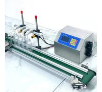 GJBMXSM Machine de Remplissage de Liquide Automatique Capacité 10 à 500 ML Remplisseuse de Bouteilles à Commande Numérique Pompe à Membrane pour Lait, Eau, Vin, Boissons, Sauce Soja 4H3200