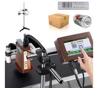 GJBMXSM Petit Codeur à Jet d'encre 30M/Min (Distance d'impression 2 à 5mm) - Machine De Codage Automatique 300 Dpi pour L'Impression De La Date D'Expiration-12,7mm/25,4mm,25.4mm