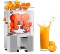 GJBMXSM Presse Agrumes électrique Commercial, Extracteur De Jus Frais Automatique, 120w Machine à Jus D'agrumes pour Orange, Citron Et Pamplemousse, Inclus Filtre Seau De Collecte D'épluchure