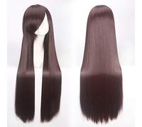 GJBXP 100 cm Rose Longue Ligne Droite Anime Cosplay Perruque Blonde Vert Rouge Pourpre Blanc Halloween Costume Perruques Pour Femmes Cheveux Synthétiques 03