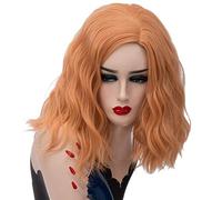GJBXP 14 pouces Court Ondulé Coloré Perruque Arc-En-Synthétique Cheveux Halloween Costume Halloween Costume Anime Cosplay Orange Ombre Partie Perruques Pour Les Femmes orange
