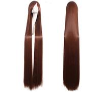 GJBXP 150 cm Super Longue Raide Perruque Noir Blonde Blanc Bleu Rouge Blonde Anime Cosplay Perruques Pour Femmes Halloween Costume Synthétique Cheveux brown01
