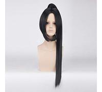 GJBXP 80 cm Anime Fate Grand Ordre Argent Blanc Noir Longue Perruque Cosplay Avec Griffe Queue De Cheval Synthétique Cheveux Halloween Costume Perruques Pour Hommes Noir