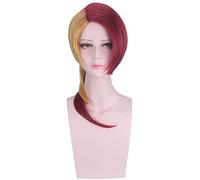 GJBXP Anime Le Pays Du Lustrous Rouge Cinabre Jaune Diamant Vert Jade Phosphophyllite Perruque Houseki No Kuni Cosplay Perruques Cheveux Noirs Champagne
