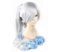 GJBXP Biamoxer Rwby Ruby Rose Cosplay Perruques Weiss Schnee Blake Belladonna Yang Xiao Long Perruque Rouge Blanc Noir Jaune Cosplay Perruque De Cheveux Blanc