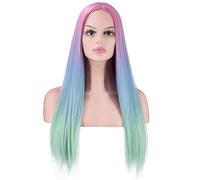 GJBXP Cosplay en Europe et aux États-Unis est divisé en cheveux dégradés, cheveux longs et raides, cheveux bouclés, perruques à colorier pour fêtes, cheveux bouclés Cheveux raides