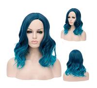 GJBXP Court Bob Ondulé Bouclés Perruque Rose Ombre Perruques pour Filles Résistant À La Chaleur Fibre Synthétique Harajuku Cosplay Cheveux 14 pouces et 21 Couleurs Om-797