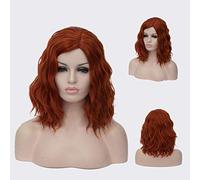 GJBXP Court Bob Ondulé Bouclés Perruque Rose Ombre Perruques pour Filles Résistant À La Chaleur Fibre Synthétique Harajuku Cosplay Cheveux 14 pouces et 21 Couleurs Om-828