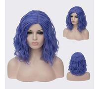 GJBXP Court Bob Ondulé Bouclés Perruque Rose Ombre Perruques pour Filles Résistant À La Chaleur Fibre Synthétique Harajuku Cosplay Cheveux 14 pouces et 21 Couleurs Om-826