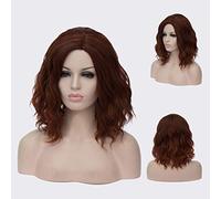 GJBXP Court Bob Ondulé Bouclés Perruque Rose Ombre Perruques pour Filles Résistant À La Chaleur Fibre Synthétique Harajuku Cosplay Cheveux 14 pouces et 21 Couleurs Om-841