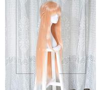 GJBXP Épée Art En Ligne Yuuki Asunastraight Tresses Synthétique Cheveux Perruque Cosplay Orange