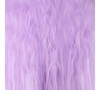 GJBXP Fluffy Rouge Rose Blanc Orange Vert Blonde Brun Perruque Frisée Synthétique Cheveux Anime Cosplay Halloween Costume Parti Perruques Pour Les Femmes violet