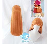 GJBXP Kaitou Saint Tail Cosplay Wiorange Hétéro Meimi Haneoka Longues Queues De Cheval Mystérieuses Voleur Saint Tail Cheveux Synthétiques Frange Style 2