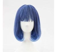 GJBXP Nouveau Bleu Gradient Blanc Synthétique Cheveux Daily Cosplay Perruque Perruque Lolita Costume Jouer Perruques Halloween Costumes Cheveux 5039B