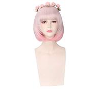 GJBXP Pas Cher Droit Droite Court Perruques Bob Pour Femmes Harajuku Lolita Ombre Perruque Anime Cosplay Synthétique Cheveux Pour Halloween Costume Partie PL-277