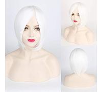 GJBXP Pas Cher Synthétique Court Cosplay Perruque Pourpre Rose Rouge Bleu Gris Blanc Bob Perruques Pour Les Femmes Résistant À La Chaleur Anime Cheveux 23