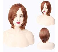 GJBXP Pas Cher Synthétique Court Cosplay Perruque Pourpre Rose Rouge Bleu Gris Blanc Bob Perruques Pour Les Femmes Résistant À La Chaleur Anime Cheveux 05