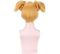 GJBXP Postiches Anime Cosplay Rose Net Perruques, Cheveux Fibre Résistant À Haute Température, Cheveux Raides Jaune