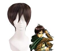 GJBXP Shingeki No Kyojin Attaque Des Perruques Titan Mikasa Levi Costume Cosplay Sasha Eren Noir Jaune Et Brun Cheveux Courts 4