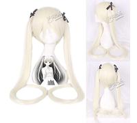 GJBXP Vocaloid Hatsune Miku Perruque Ponytails Noir Rock Shooter Senbon Zakura Cosplay Perruque Cheveux Longs Bleu Vert Noir Rose Argent Perruques 3