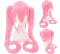 GJBXP Vocaloid Hatsune Miku Perruque Queues de cheval Black Rock Shooter Senbon Zakura Cosplay Perruque Cheveux Longs Bleu Vert Noir Rose Argent Perruques 9