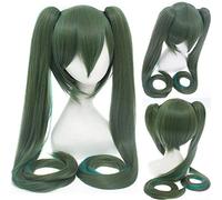 GJBXP Vocaloid Hatsune Miku Perruque Queues de cheval Black Rock Shooter Senbon Zakura Cosplay Perruque Cheveux Longs Bleu Vert Noir Rose Argent Perruques 21