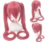 GJBXP Vocaloid Hatsune Miku Perruque Queues de cheval Black Rock Shooter Senbon Zakura Cosplay Perruque Cheveux Longs Bleu Vert Noir Rose Argent Perruques 7