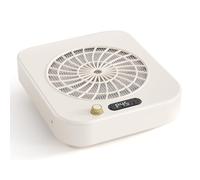 GJCrafts Collecteur de Poussière pour Ongles, Machine d'Aspiration Professionnelle, Outil de Manucure avec Filtre Anti-déversement (Blanc)