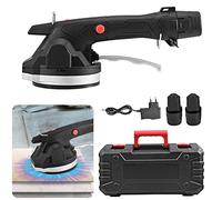 GJCrafts Machine à Carrelage électrique Machine De Carrelageavec Ventouse 128 x 128 mm 6 Vitesses réglable Capacité d'adsorption de 100 kg Tile Vibrator Convient aux Carreaux de 0,1 à 1,2 m