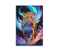 GJDYMX Creative Art Poster décoratif sur toile Motif léopard 40 x 60 cm