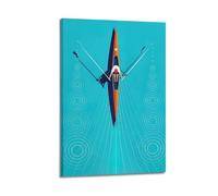 GJDYMX Poster de sport - Illustration créative - Impression sur toile - Aviron - Décoration murale moderne pour chambre à coucher - 30 x 45 cm