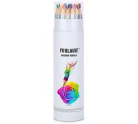 GJFTY-Crayons de couleur 24 crayons couleurs de bois professionnels Non Toxique et Ecologique Art Dessin Crayons de coloriage de Haute Qualité pour Livre de coloriage et Mandala