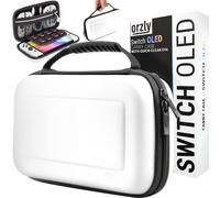 Gjfty-Housse De Transport Pour Console Nintendo Switch Oled Blanche Avec Compartiment De Rangement Pour Accessoires Et Jeux ¿ Étui Facile À Nettoyer Avec Coffret Cadeau Édition
