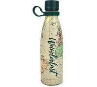 Gjfty-Legami - Bouteille Thermique Chaude & Cold, 500 Ml, Ø 7 Cm, Légère Et Résistante, Fermeture Hermétique, Poignée En Silicone Amovible, Thème Voyage, Wanderlust, Sans Bpa Et Phtalates