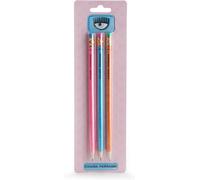 Gjfty-Lot De 3 Crayons Assortis Chiara Ferragni X 234324 Multicolore