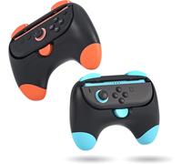 Gjfty-Switch 2 Controller Grips, Ergonomic Handles For Switch 2 Joy-Con, Anti-Slip & Lightweight Switch 2 Joycon Grips - Black (2 Packs)